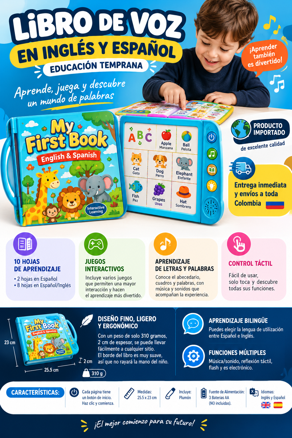 Libro interactivo para niños